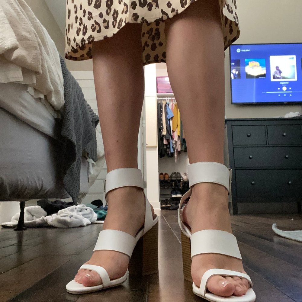 Lulu's White Heels